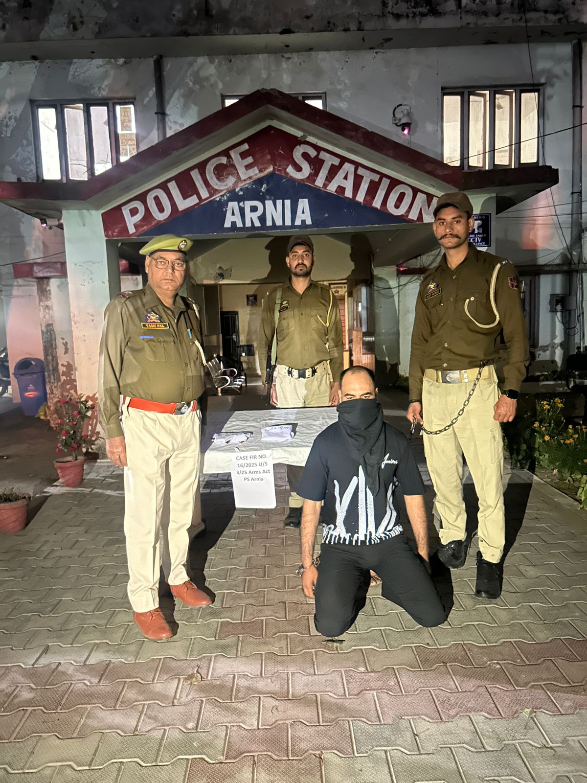 'Notorious Criminal booked under PSA by JKP in arnia area of Jammu'
